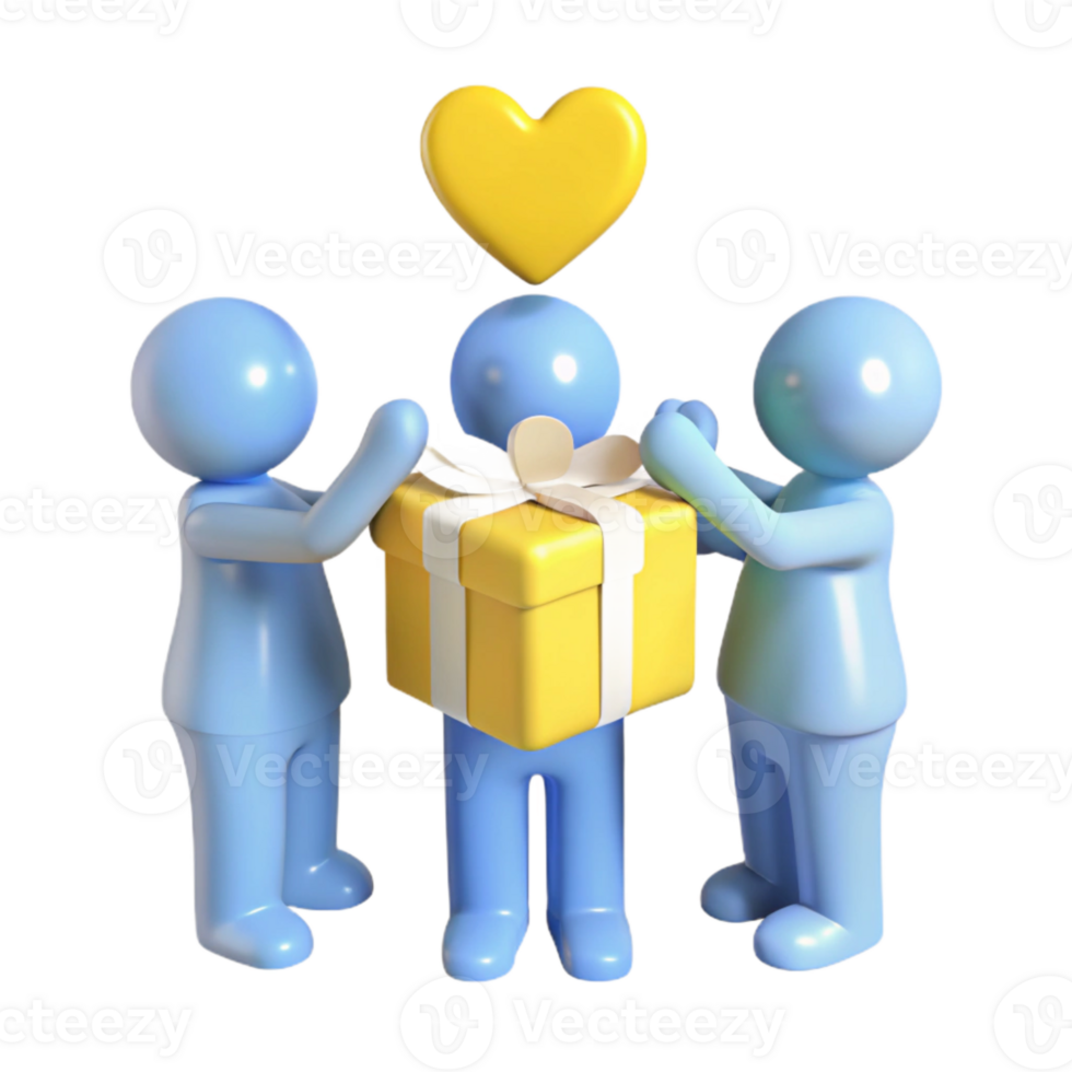 Giving a Gift of Love png