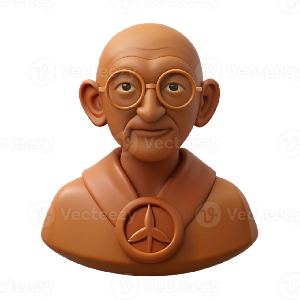 3D Render of a Person Wearing Glasses and a Peace Sign png