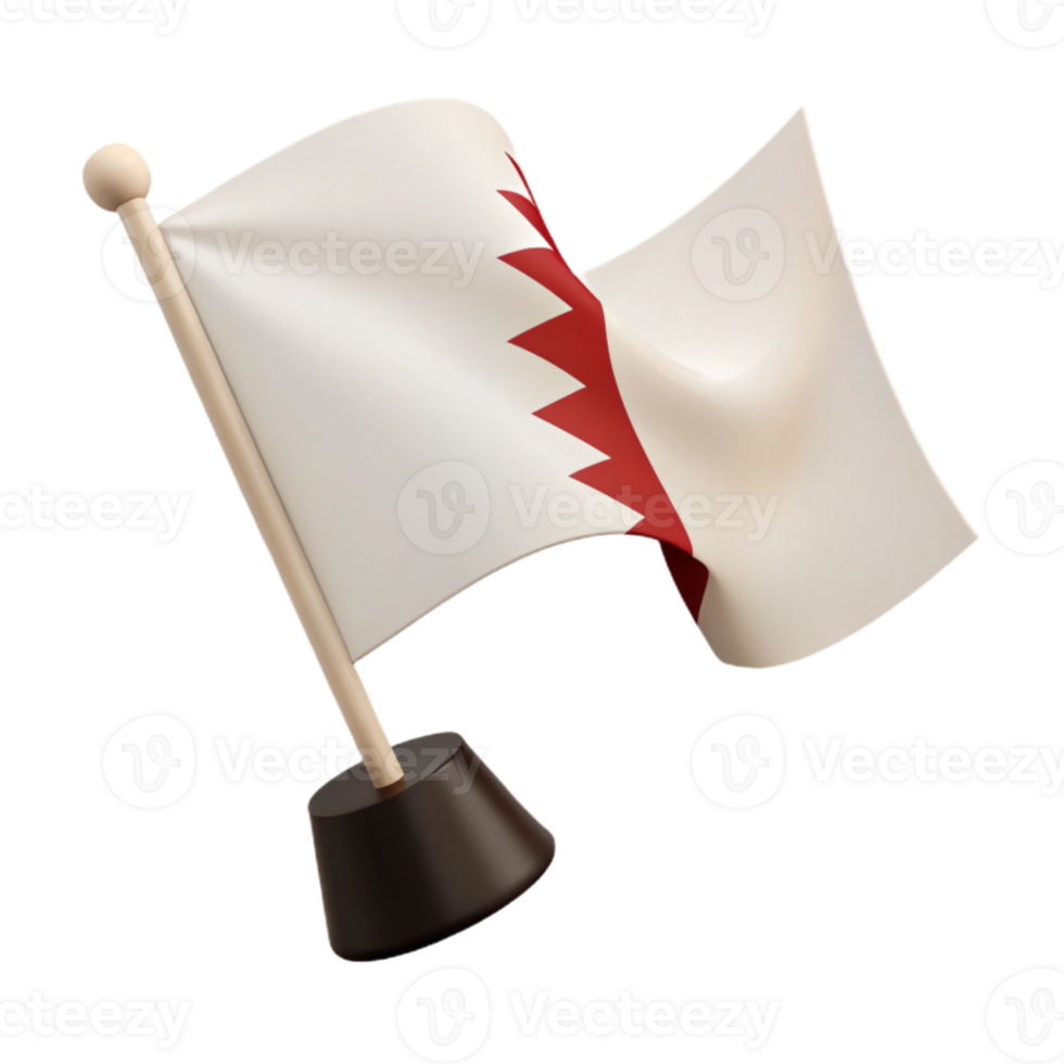 Waving Flag on a Stand png