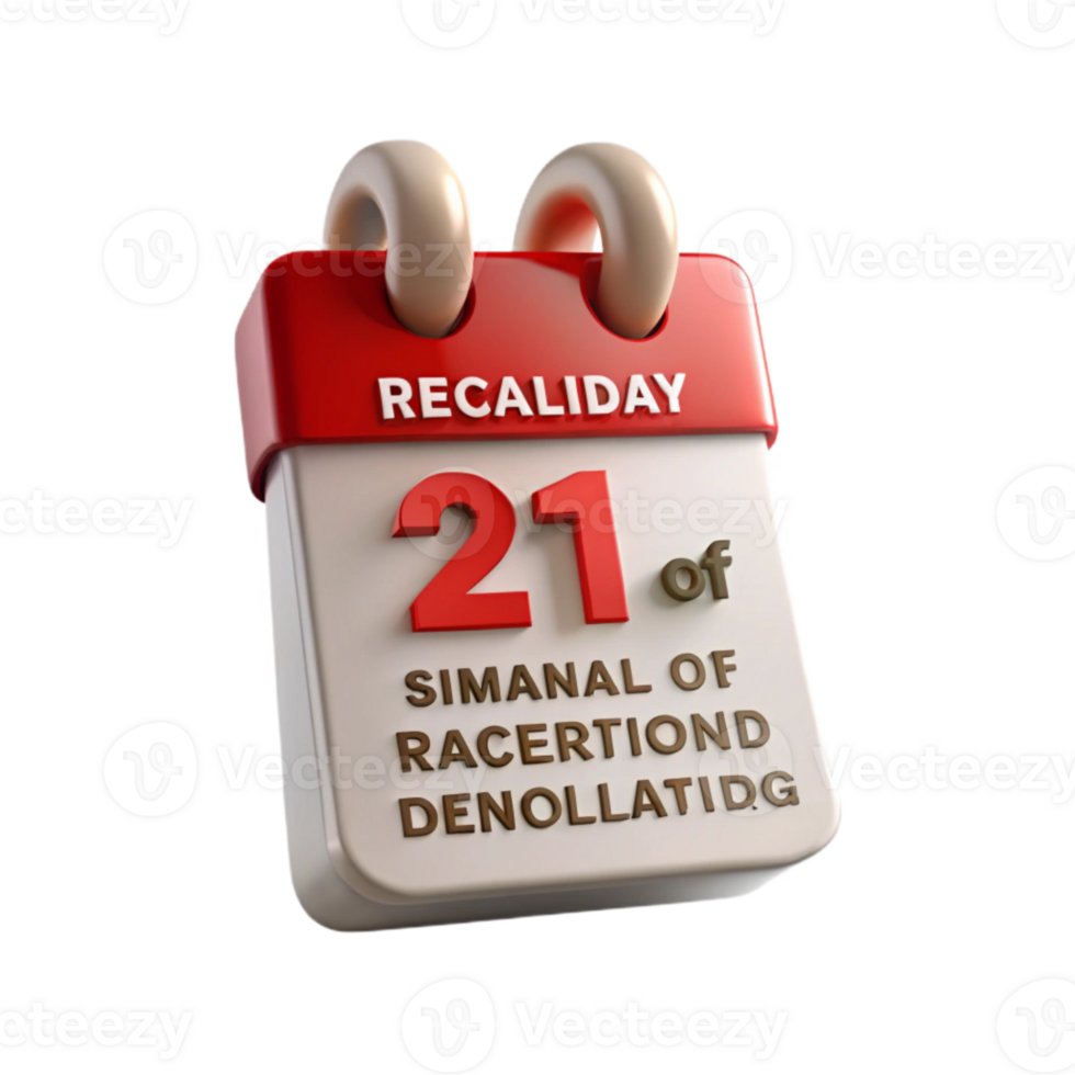 21st Day of the Month Calendar Icon png