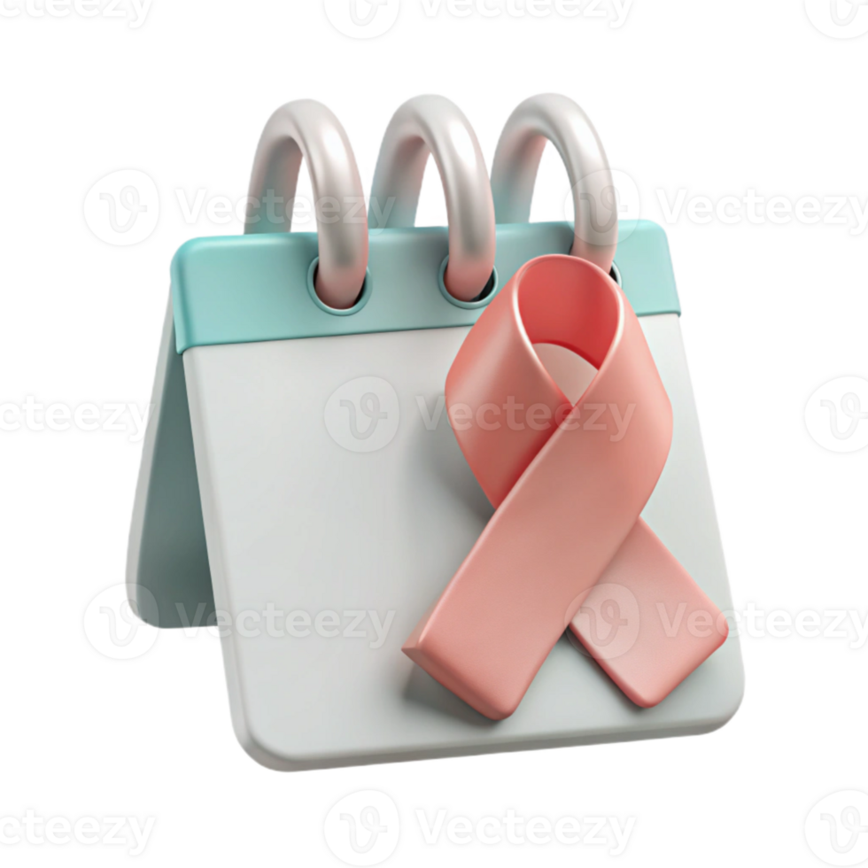 Calendar Reminder Pink Ribbon Awareness png