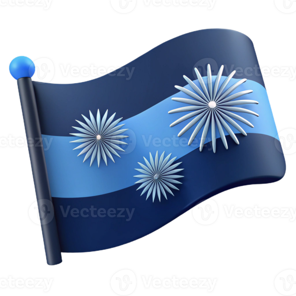 Blue Flag with White Flowers png