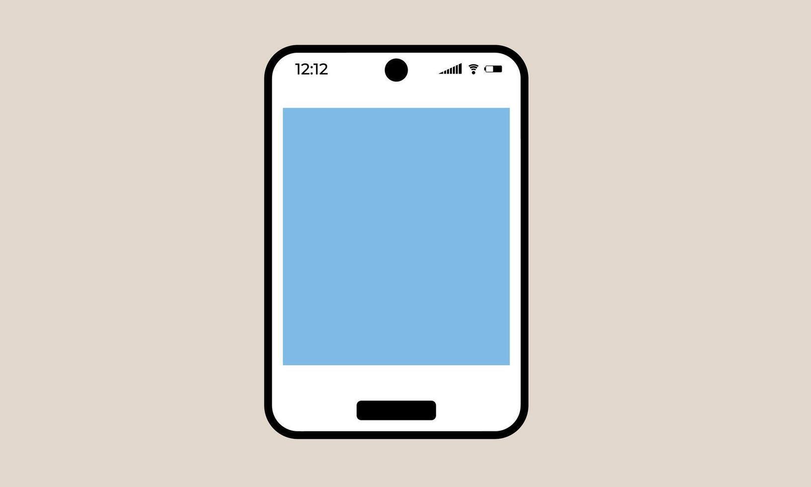 editable phone mockup design vector