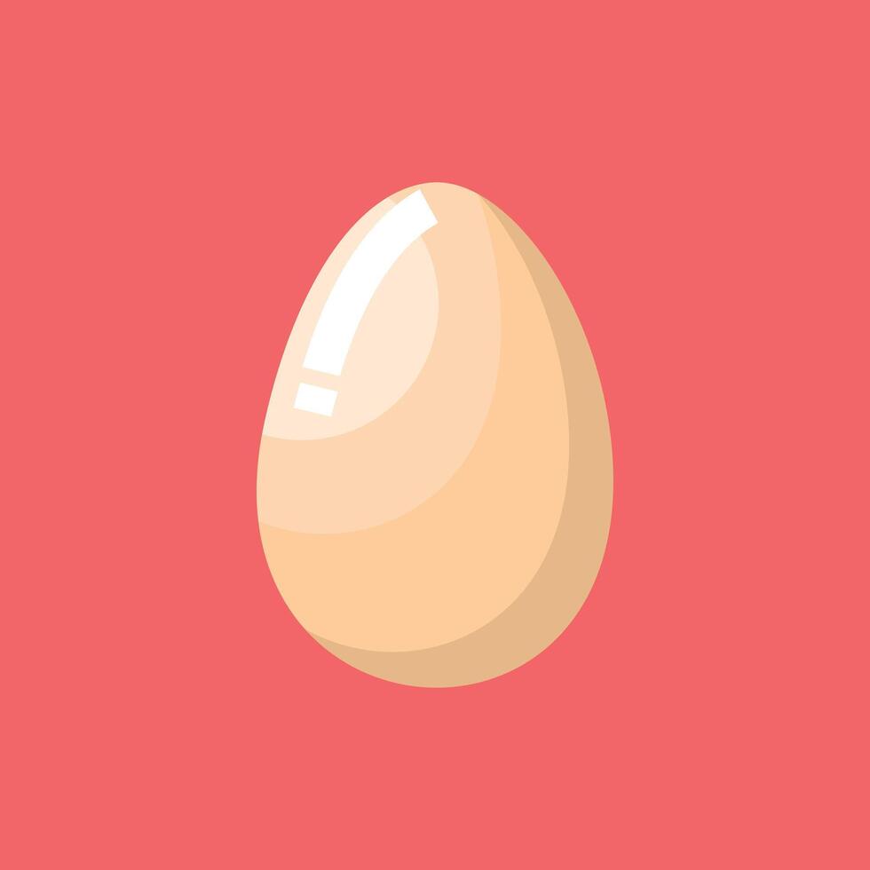 Whole chicken egg vector