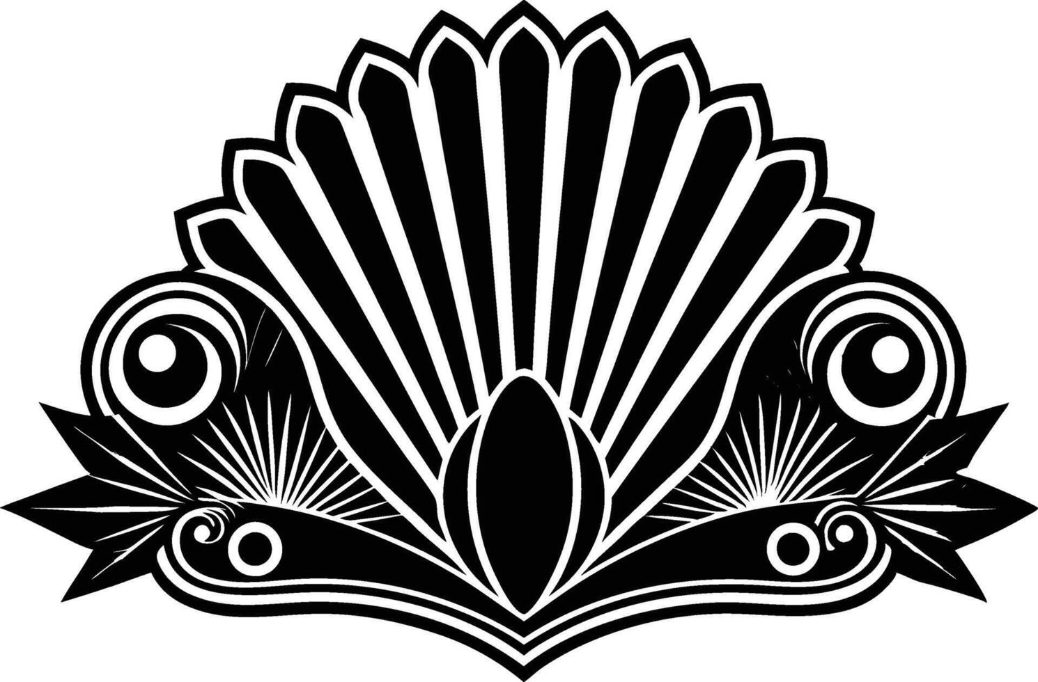 illustrate vintage deco elegant art. vector
