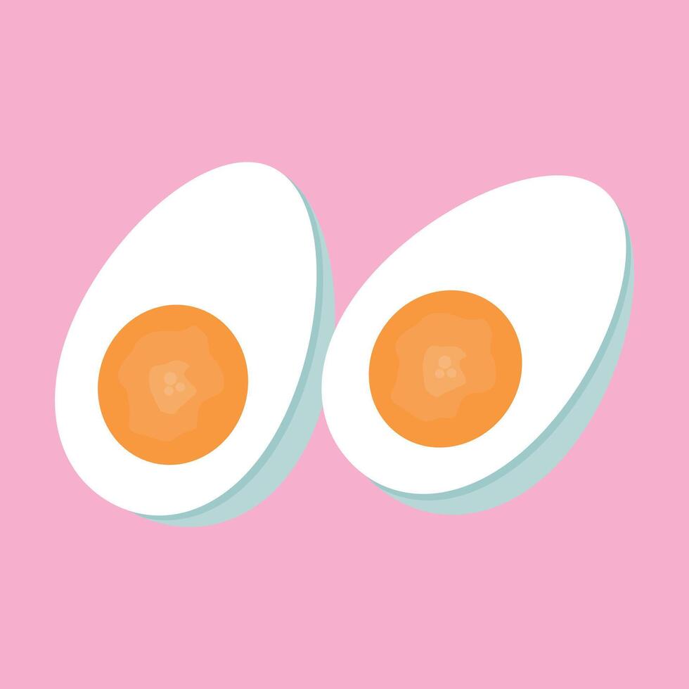 set of salted eggs icon vector