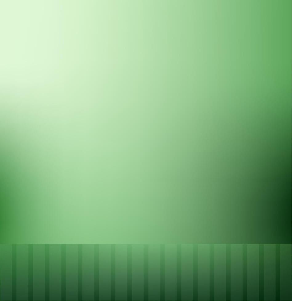 Green background with wood floor effect vector