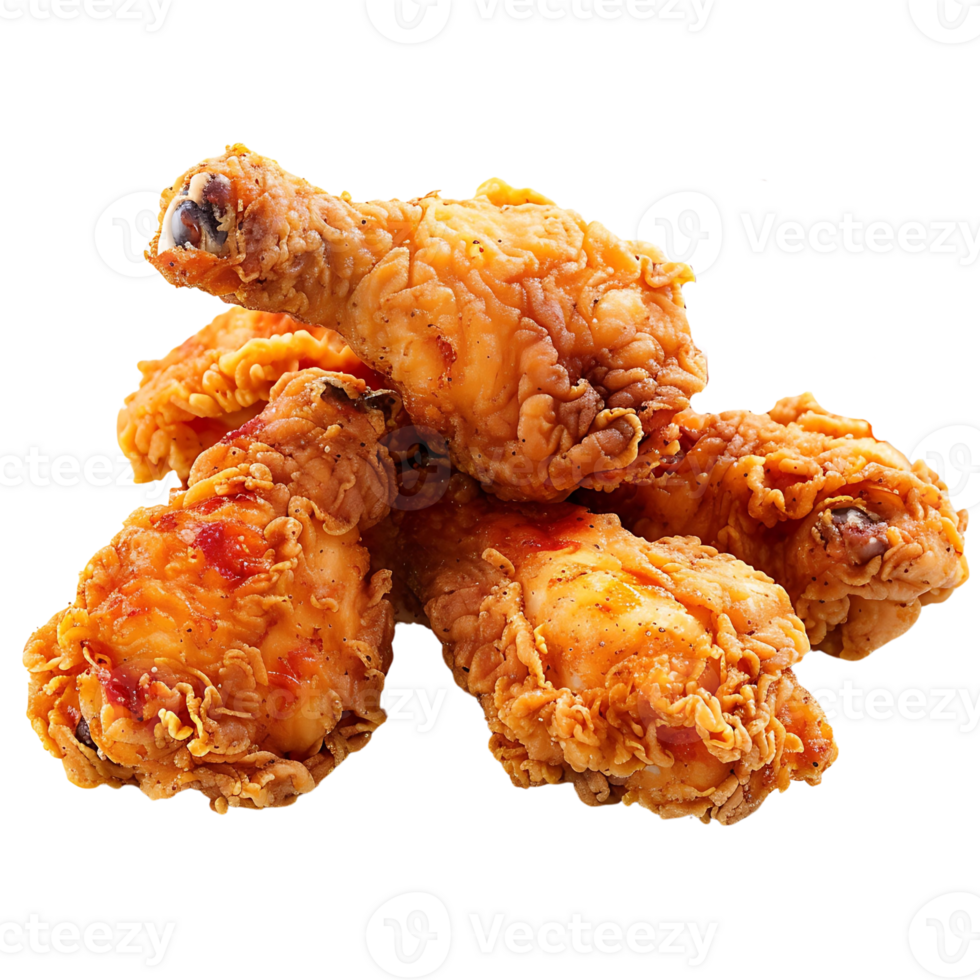 Fried chicken isolated on transparent background png