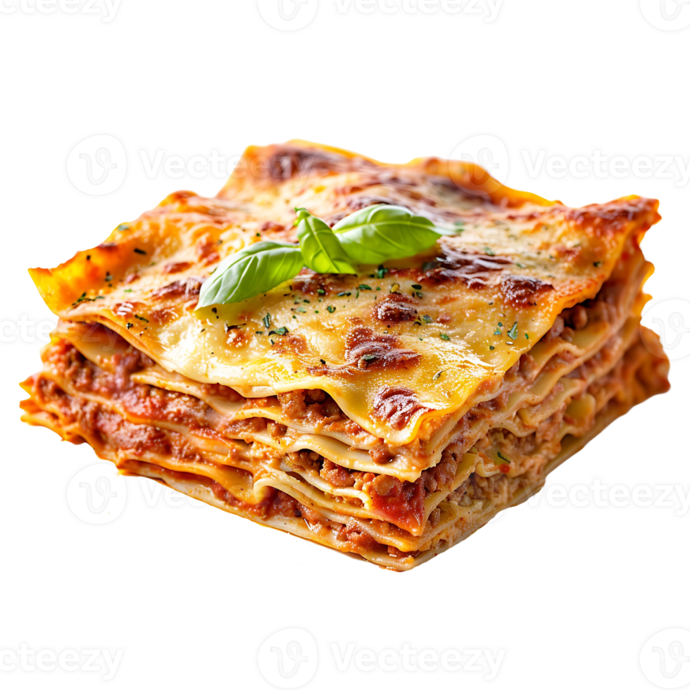 Lasagna isolated on transparent background png