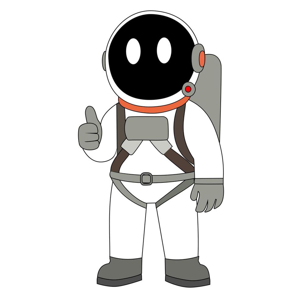 Cartoon Astronout Vectors