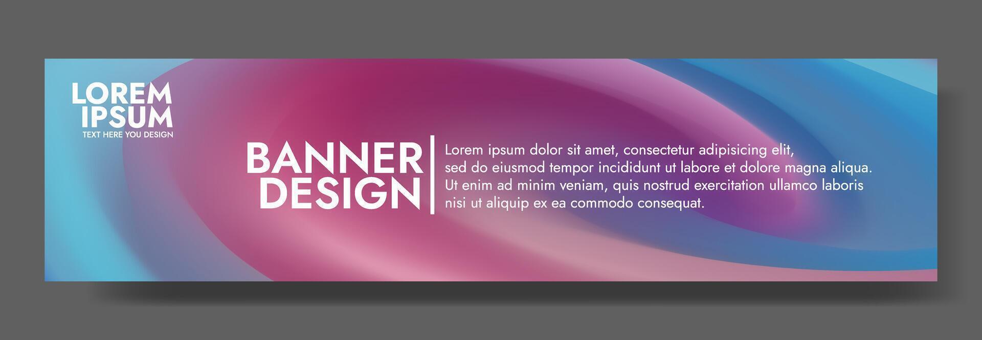 Abstract horizontal Gradient background Template vector