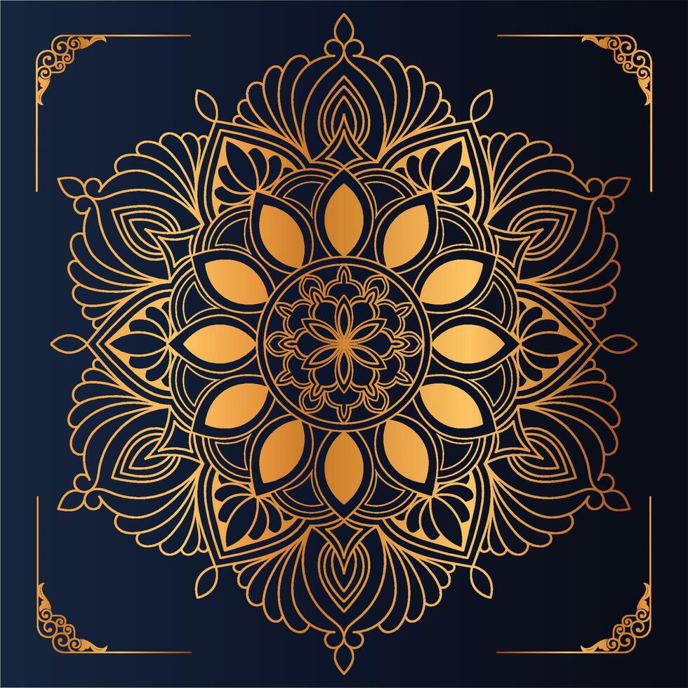 Luxurious mandala pattern background vector
