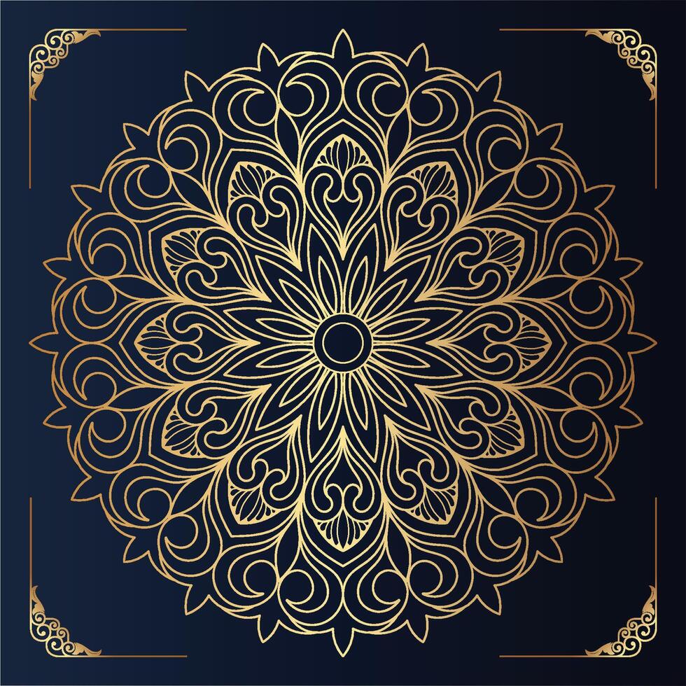 Luxurious mandala pattern background, luxury mandala invitation greeting card design, circular pattern design, vector