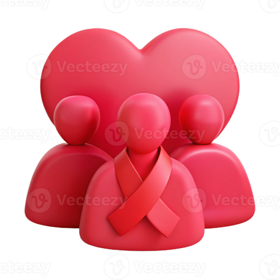 Support and Compassion A Heart-Shaped Symbol of Unity png