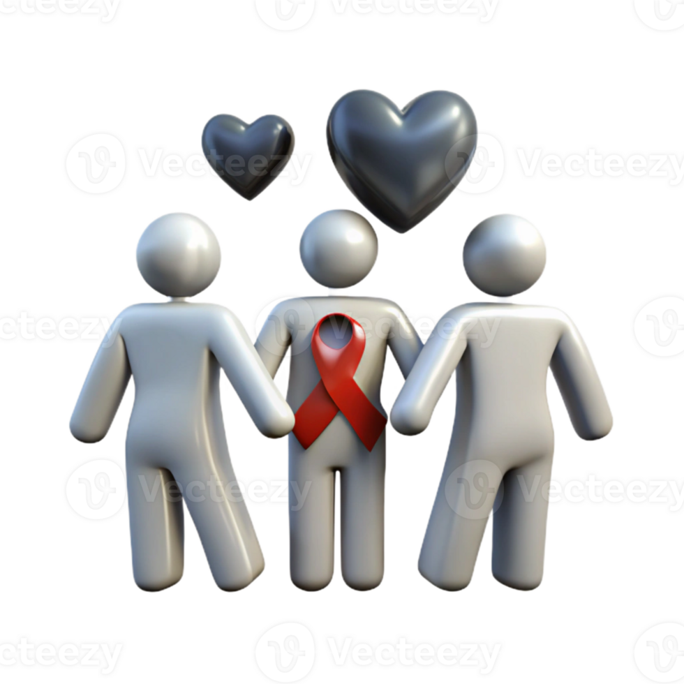 Support and Love for Those Affected by HIVAIDS png