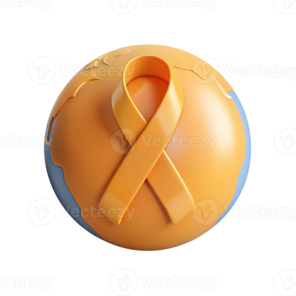 Global Awareness Ribbon Supporting a Cause png