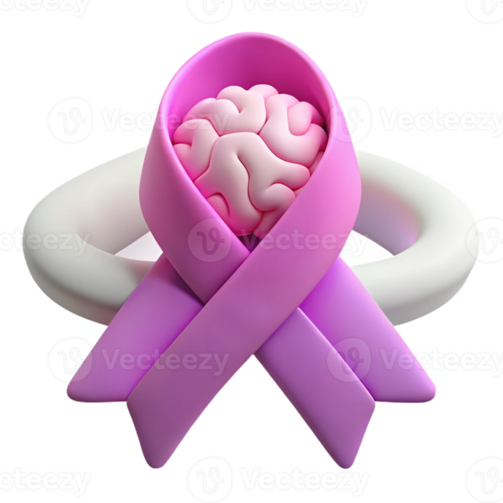 Brain Cancer Awareness Ribbon Support and Understanding png