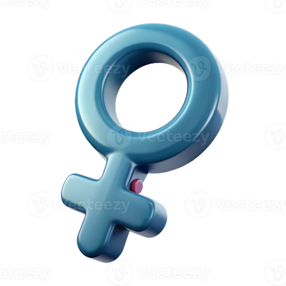 3D Render of a Female Symbol png