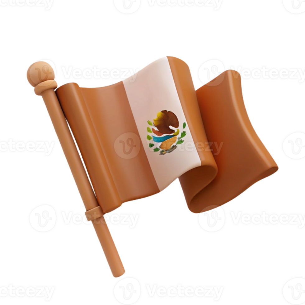 ondulación mexicano bandera ilustración png