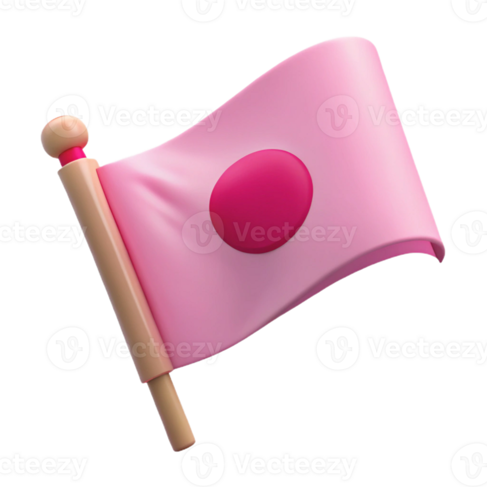 Pink Flag with Circle png
