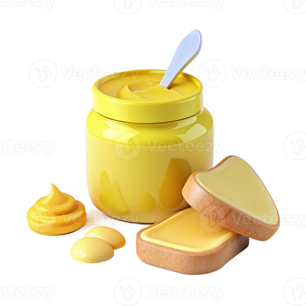 Yellow Spread on Toast png