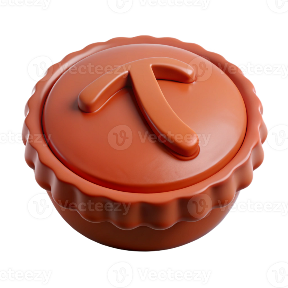 3D Render of Pie Symbol png
