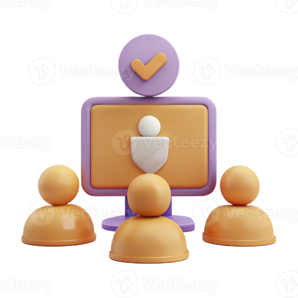 Online Training with a Checkmark for Completion png