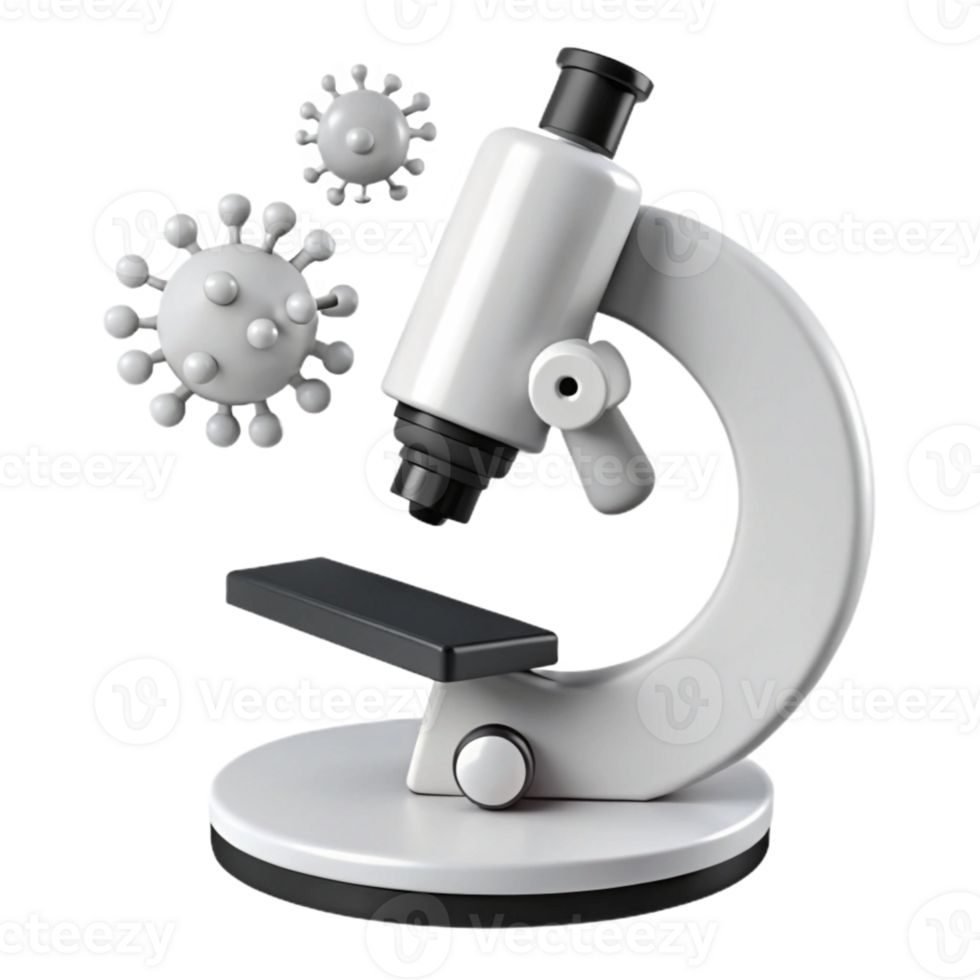 Microscope and Viruses Exploring the Micro World png