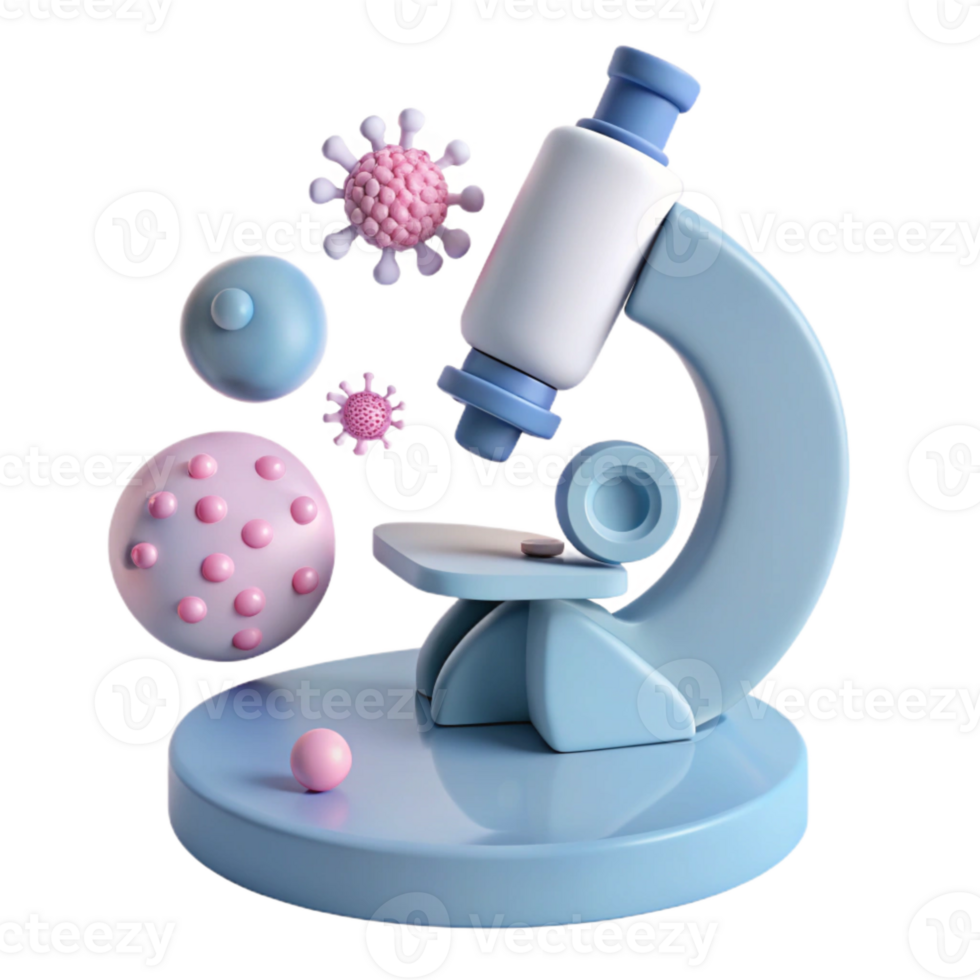Microscope and Viruses Exploring the Microscopic World png