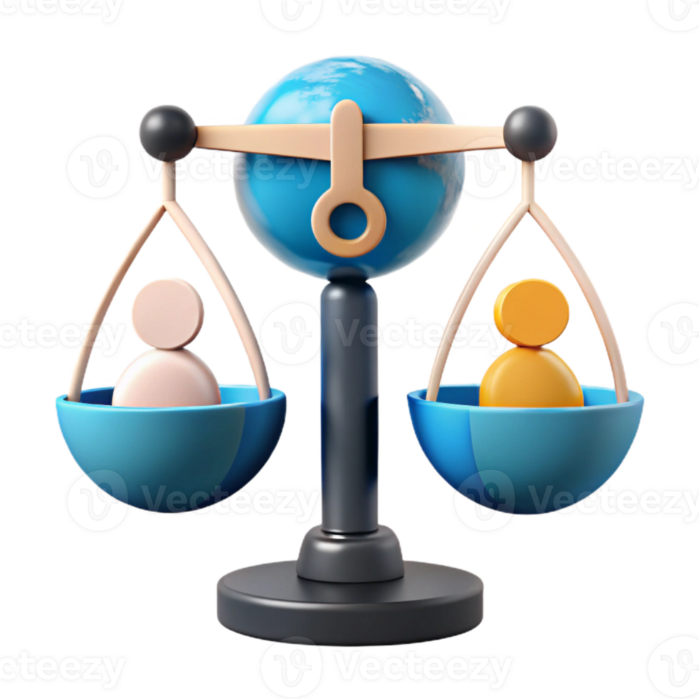 Global Equality Balancing the Scales of Justice png