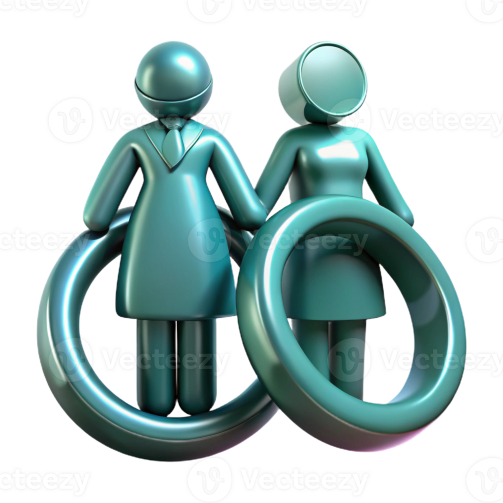 Couple Holding Rings Marriage and Commitment Symbol png