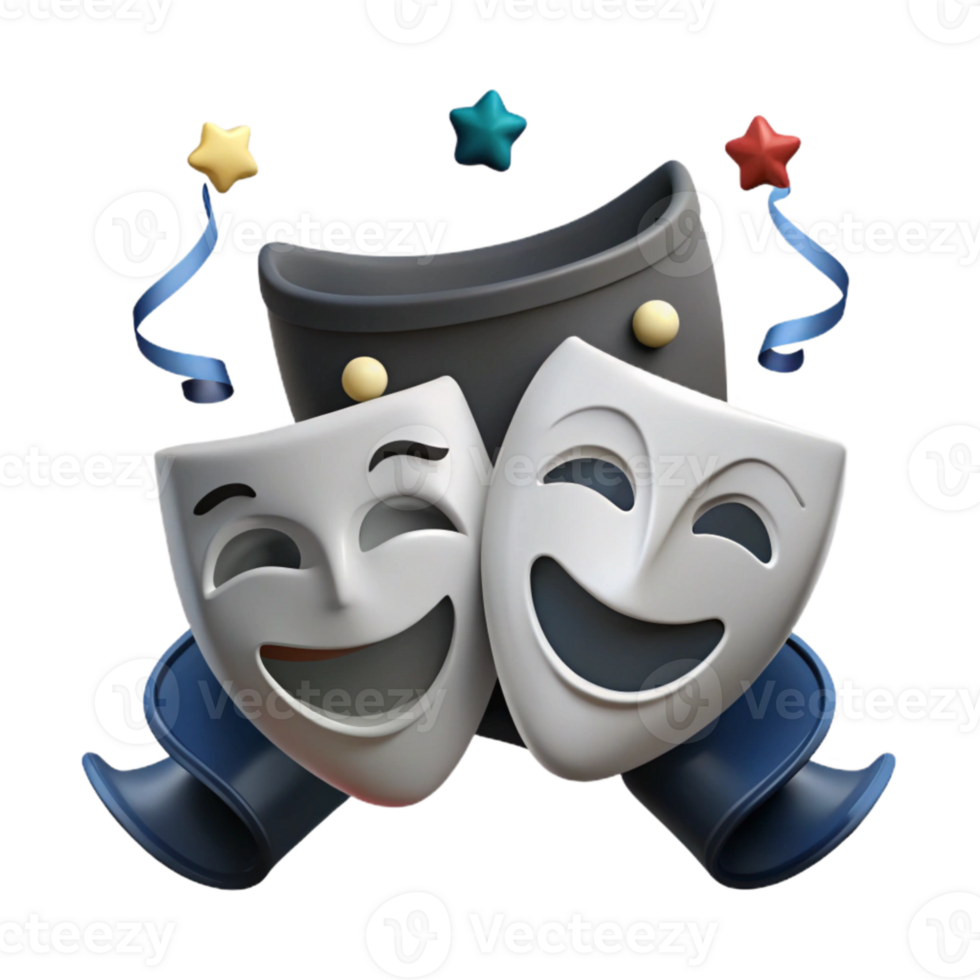 Comedy and Tragedy Masks A Celebration of Theater png