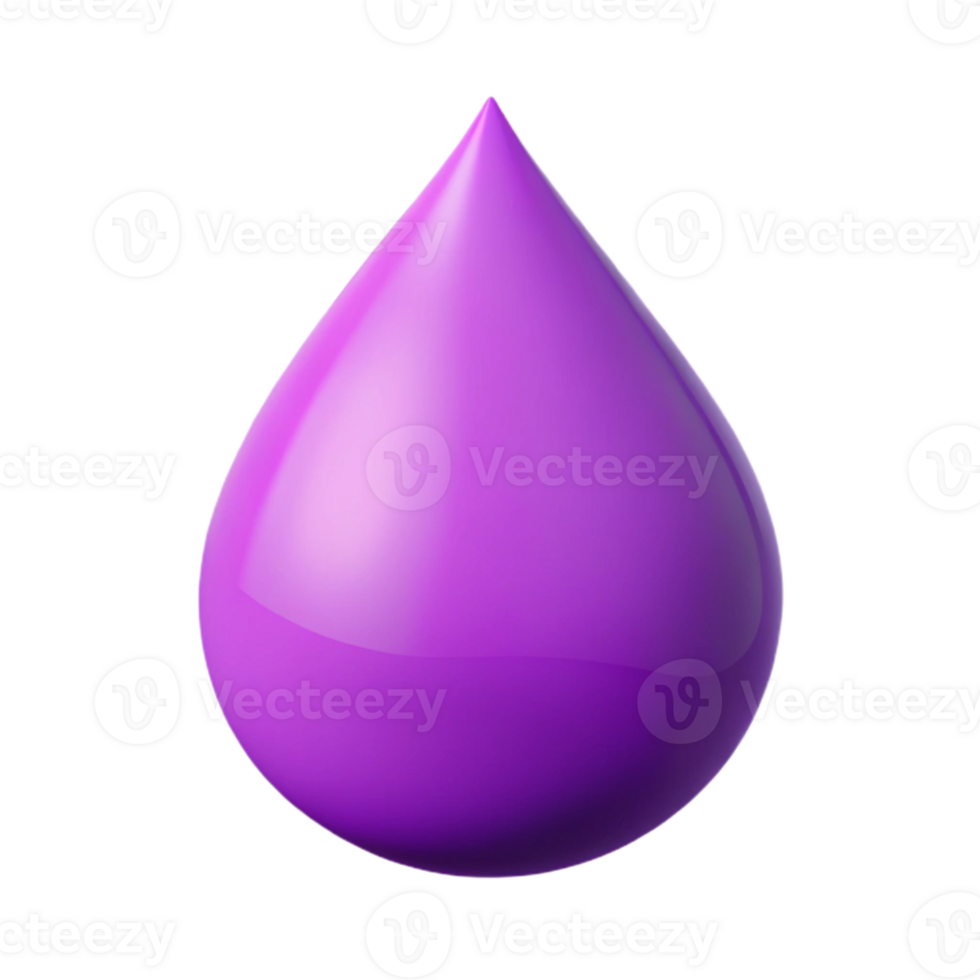 Purple Drop of Liquid png