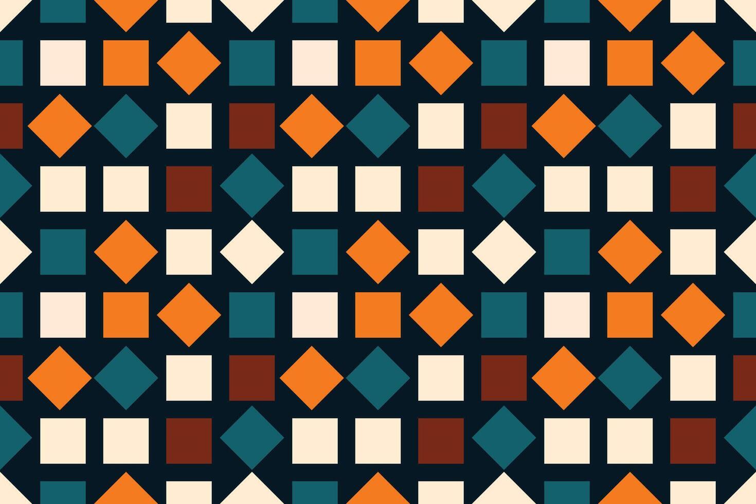 Square geometric colorful shapes seamless repeat pattern vector