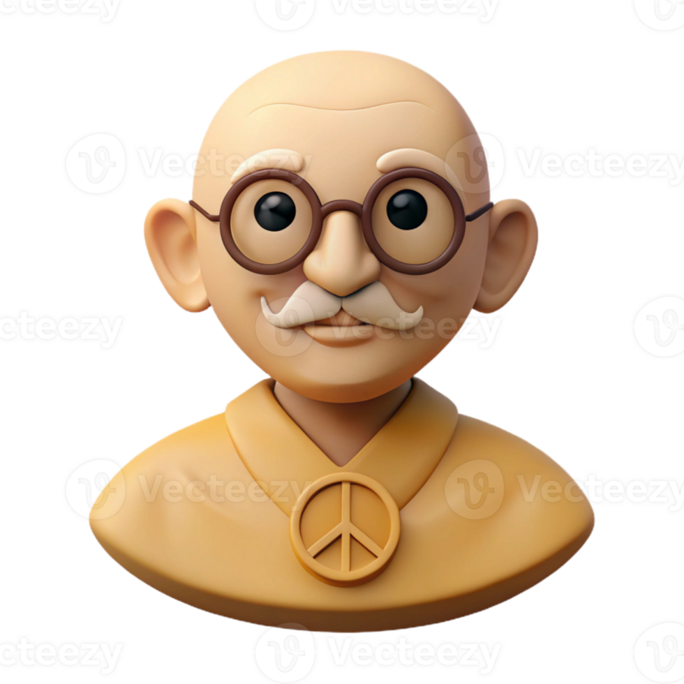 3D Rendered Illustration of a Person with a Peace Sign png