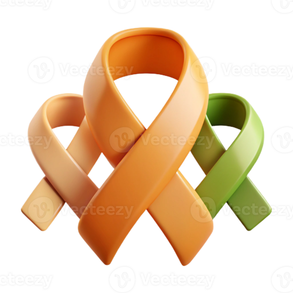 Intertwined Ribbons Abstract Symbol of Unity and Support png