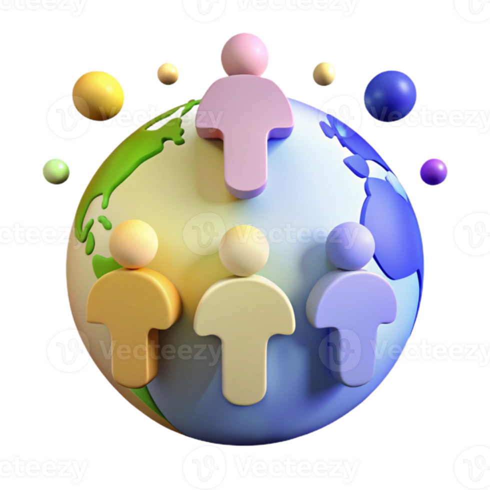 Global Community Connecting People Across the World png
