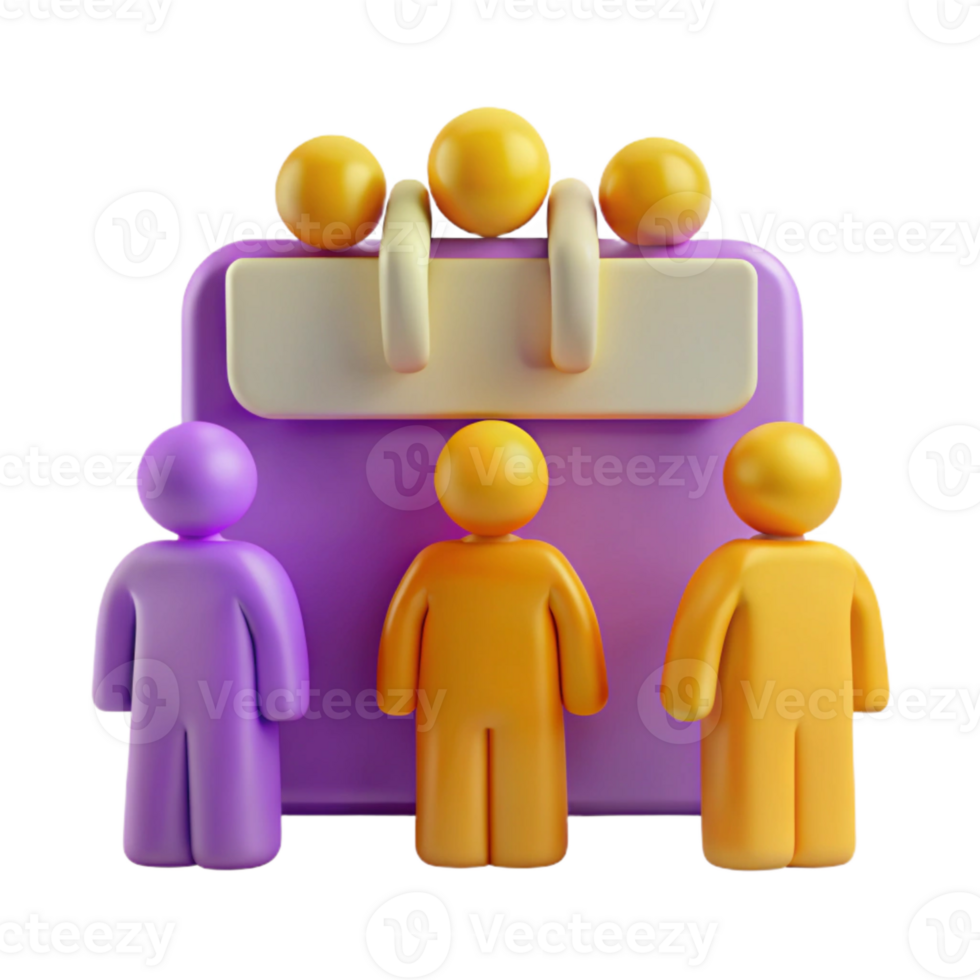 People Waiting for Schedule or Appointment png