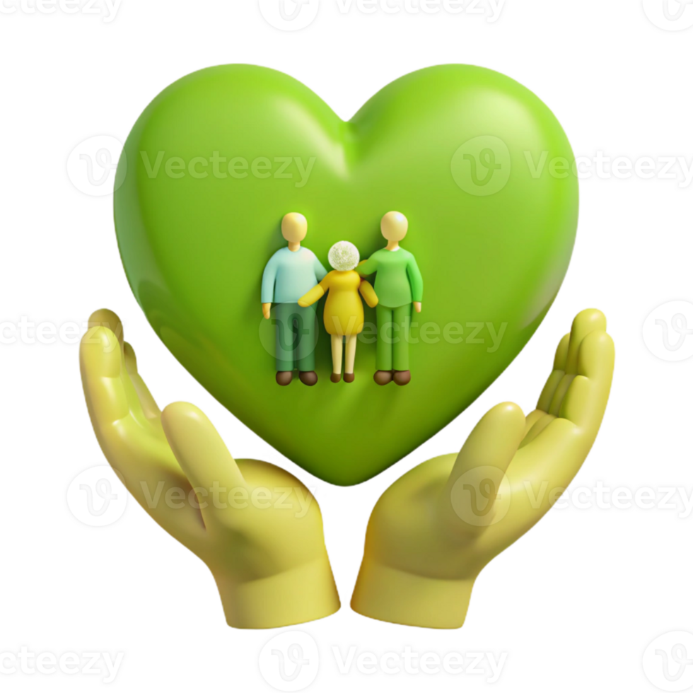 Protecting the Family A Heartfelt Symbol of Care png