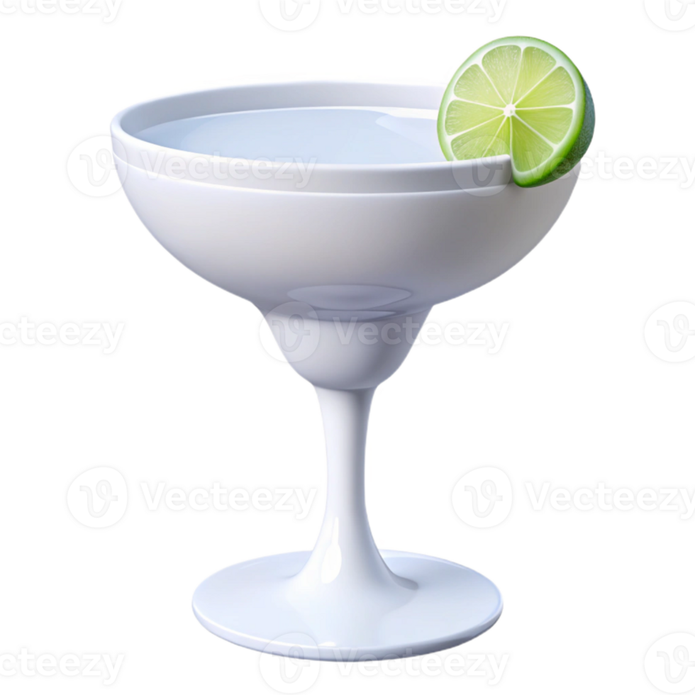 Margarita Cocktail with Lime Wedge png