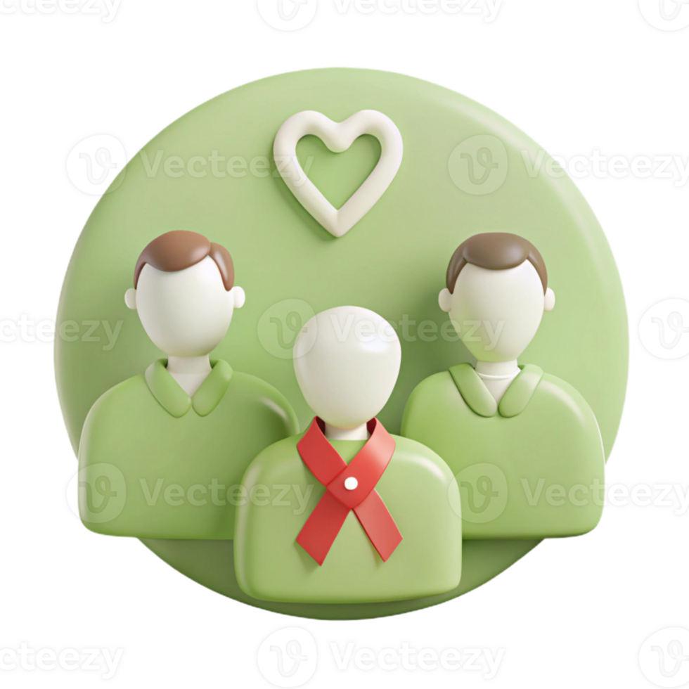 Supporting Others with Compassion and Care A 3D Illustration png