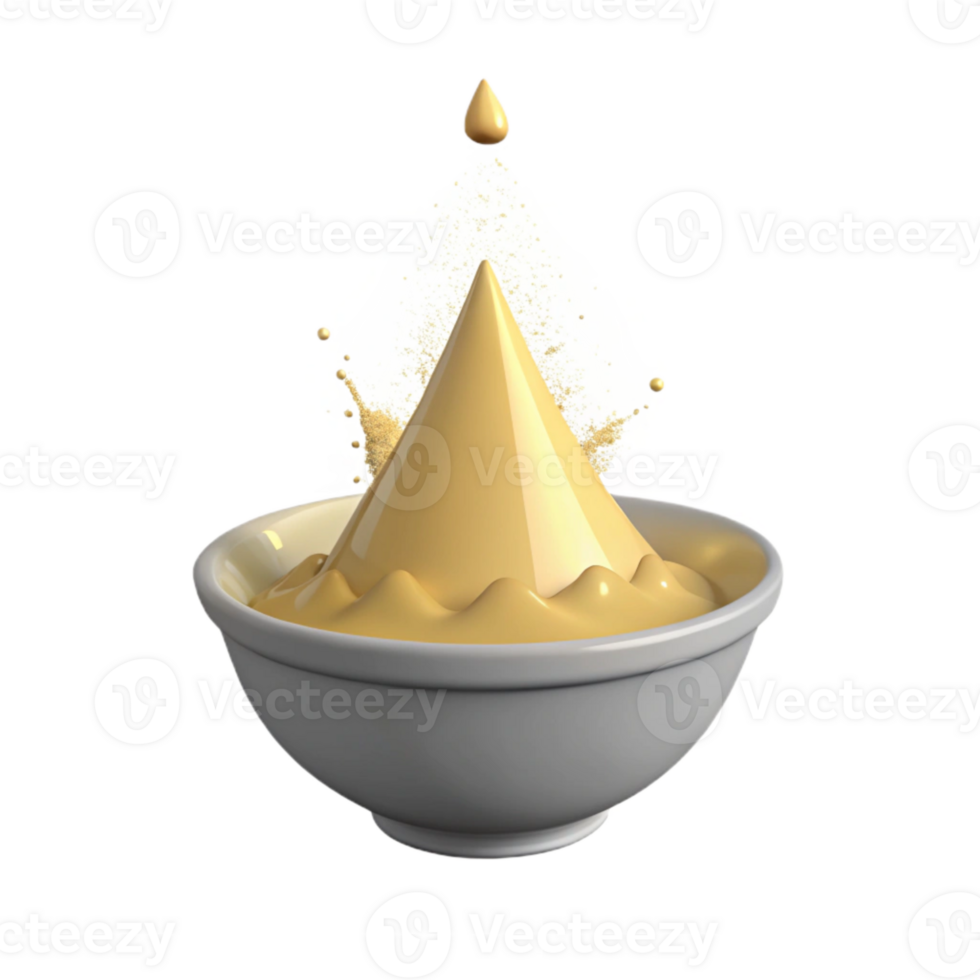 Liquid Droplet Splashing and Creating a Cone Shape png