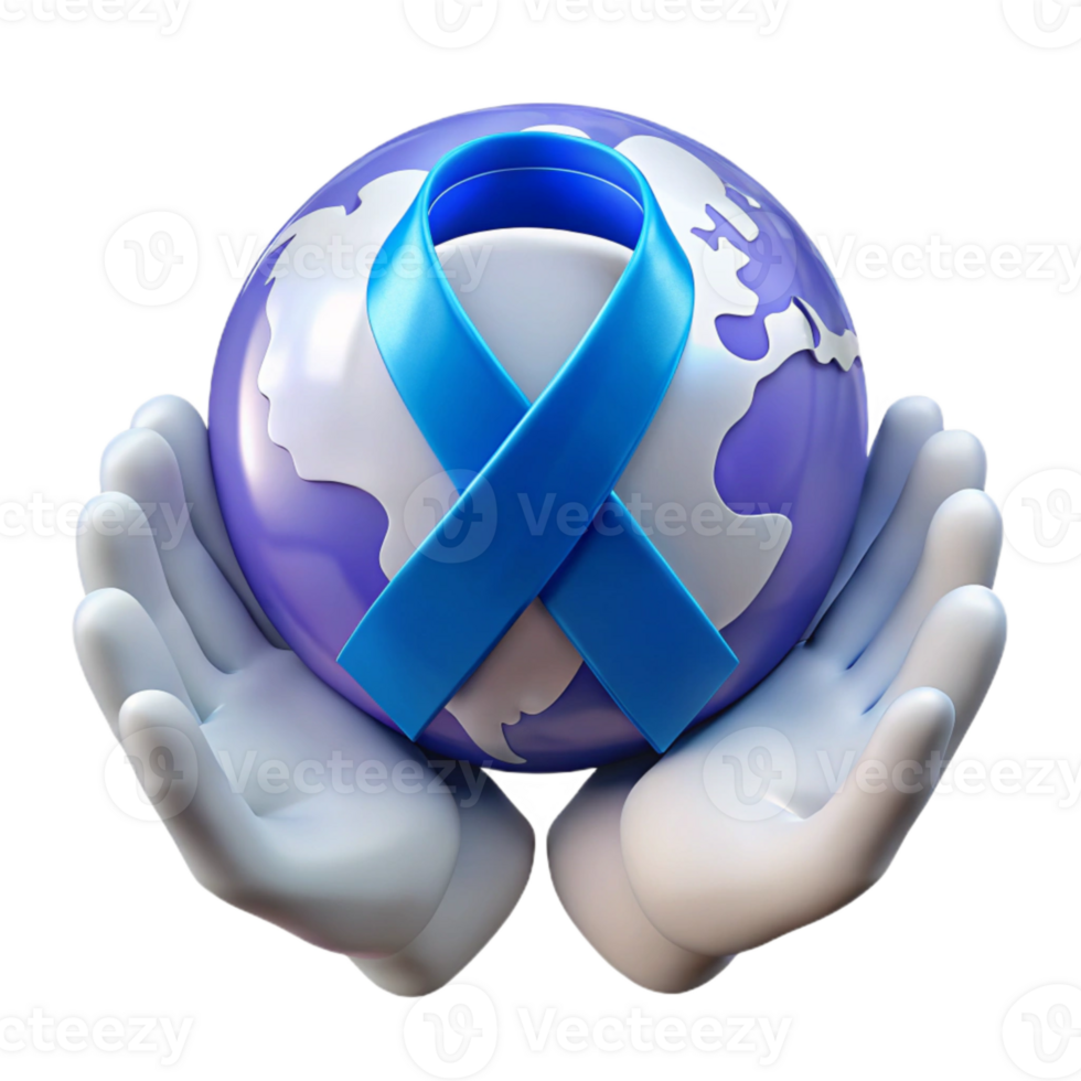Global Support and Awareness Ribbon png