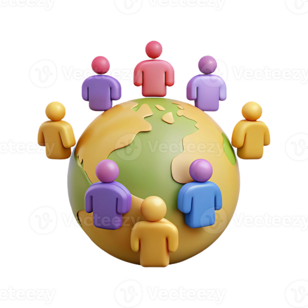 Global Community People Around the World png