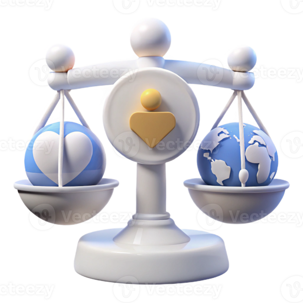 Balancing Humanity and the Environment A Visual Representation png