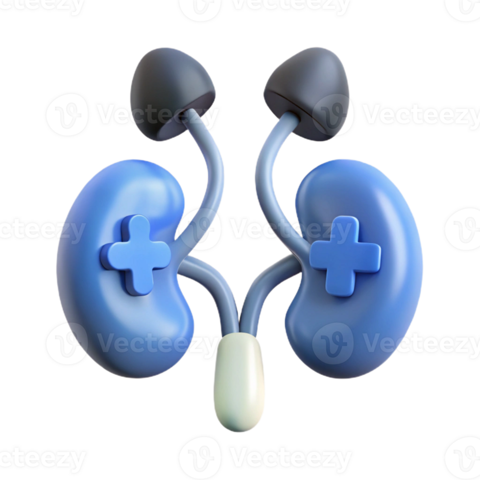 3D Render of Kidneys as Game Controllers png