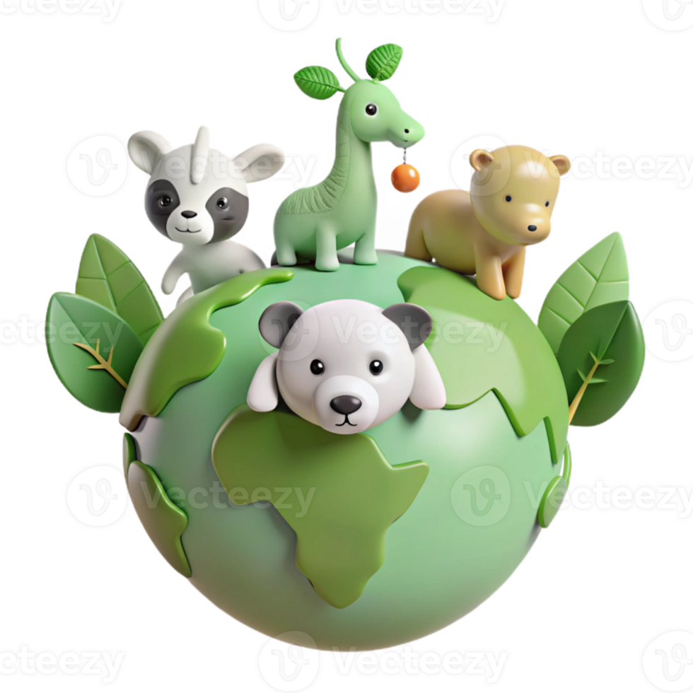 Cute Animals Protecting Our Planet png