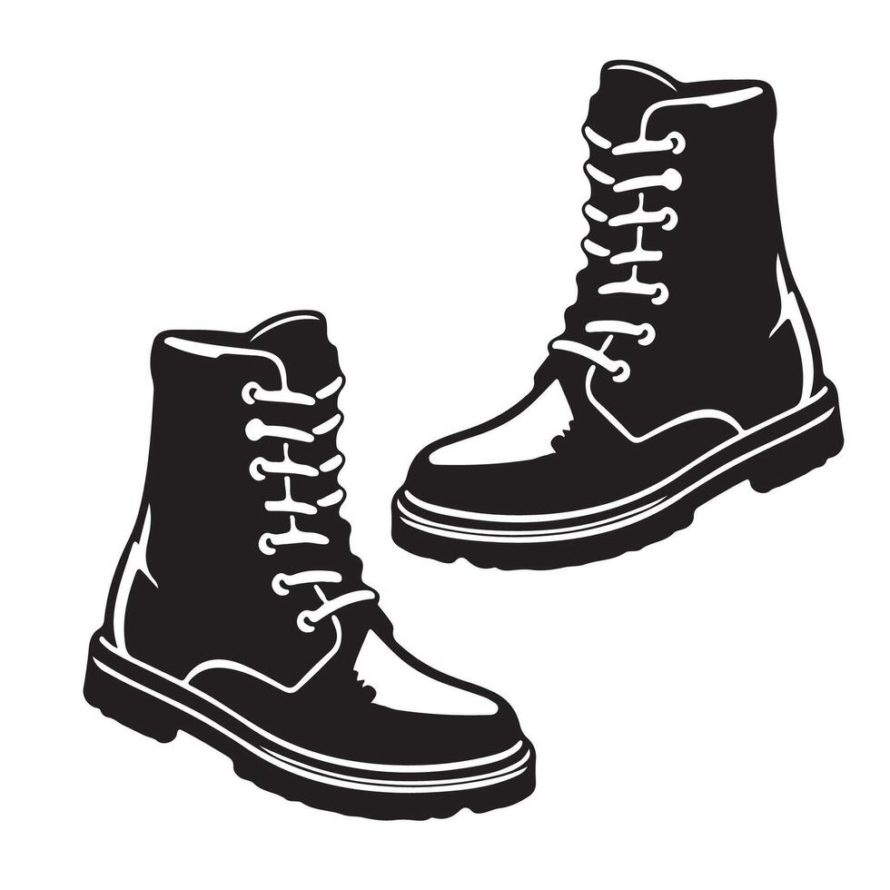 Boot icon Hiking boots icon vector