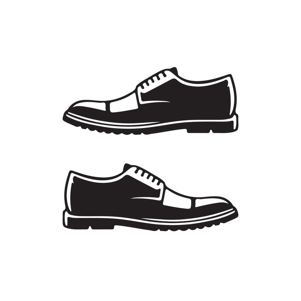 Artistic Shoe silhouette vector