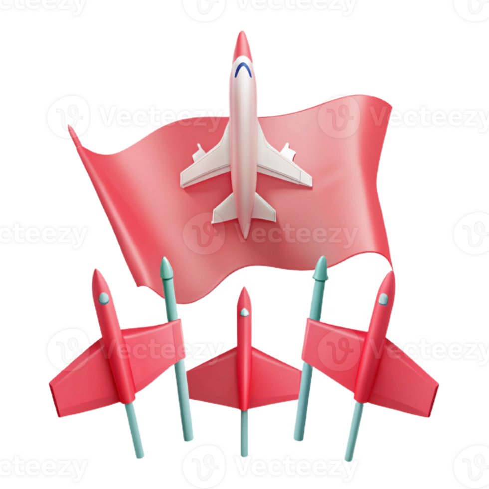 Red Flag, Airplane, and Small Jets png